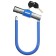 Dream Bike bicycle castle, U-shaped, 130x195 mm, blue color