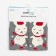 Women's socks with terry inside "Bunnies on skates", size 23-25
