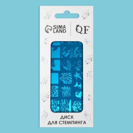 Stamping plate Metal "Wave", 12 × 6 cm-3