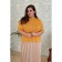 Female jumper, size 50, mustard color