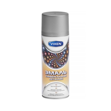 Universal enamel Vixen, metallic aluminum, aerosol 520 ml VX-19100