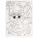 Applications with geometric stickers "Flower kitty" 21x29.7cm