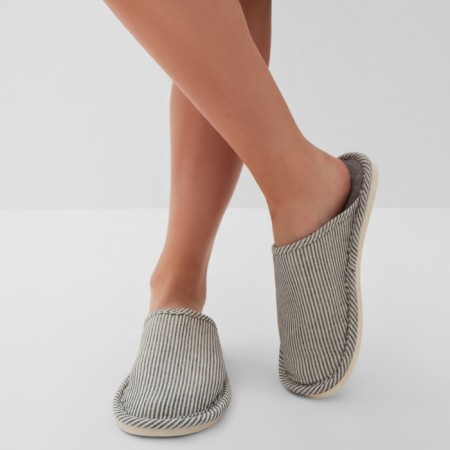 Women's slippers, size 40-41, gray color-2
