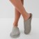 Women's slippers, size 40-41, gray color
