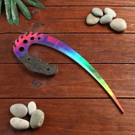 Souvenir wooden knife 3 modification, 5 flowering in the packing, mix-2