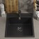 Kitchen carrier made of stone uperwood upd-406, 480x430 mm, rectangular, color coal