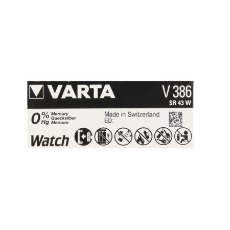 Battery VARTA Silver Oxide, 386 (SR43W) - 1BL, 1.55 V, blister, 1 pc.-3