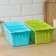 Solvement Plastic organizer for storage, 30.5 × 14.5 × 10.5 cm, with removable partitions, mix of mix