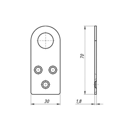 Pay-Ushko, 30 x 70 mm, galvanized-2