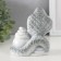 Souvenir Ceramics "Cobra with a bowl with coins" White with gold 5.8x9.5x11 cm
