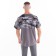 T-shirt male, dark gray color, size m (46)