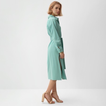 Women's dress Minaku: Casual Collection, green color, size 48-1