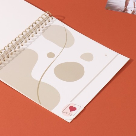 Photo album on spirals 20 sheets "We are married" volumetric element + 4 tabs 24x24 cm-6