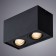 Factor lamp, 2x50W GU10, black color