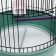 Bird cage is round, three -tier welded, small pallet, 33 x 77 cm, mix of flowers