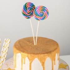 A set of toppers for the Caramel cake, 2 pcs, 16.5 × 5 cm, color mix