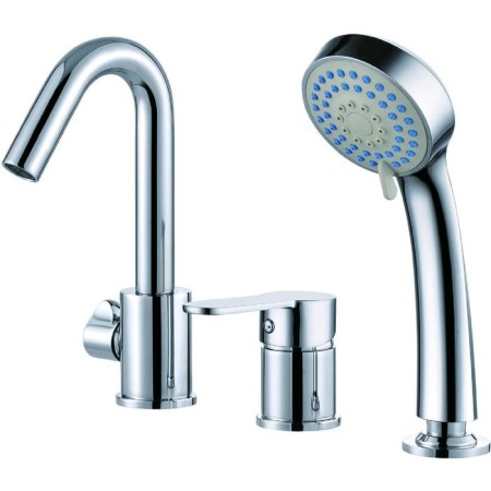 Bath mixer Rush Tenerife TE2835-333, single-leaf, built-in, shower. set, chrome