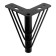 Furniture support Cappio OP10, h = 150 mm, matte black color