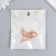 Decor for creativity plastic "drop with golden flowers" pink crystal 2x1.2 cm