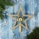 Top "Star" ball shine, 19x19 cm, gold