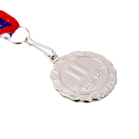 Prize medal 159 diam 3.5 cm. 2 place. Color ser. With a ribbon-3