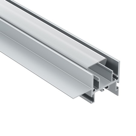 Aluminum profile for stretch ceiling LED Strip Alm013S-2M, 200x5.19x3.52 cm, silver color-2