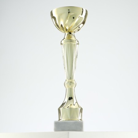 Cup 151C, award figure, gold, stand stone, 22 x 7 x 5 cm.-1