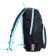 School backpack, 40 x 25 x 13 cm, Grizzly, ergonomic back, laptop department, black/turquoise