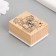 Printing wood, rubber "roses and letters" 5x4x2.5 cm