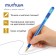 Ballic handle MC Gold, node 0.7 mm, rubber emphasis, blue rod