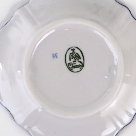 Six "Irinka", 14.5x14.5x2 cm, gzhel-1