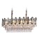 Crystal chandelier with Ambrella Light, Traditional, TR5199, E27, Color Chrome