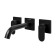 Wasserkraft Elbe 7445 shell mixer, two -legged spout 183 mm, black