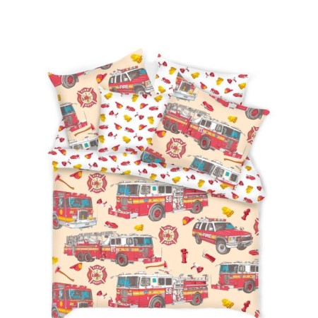 Bed linen 1.5 joint venture "Firefighters", size 145x210 cm, 145x210 cm, 50x70 cm-3