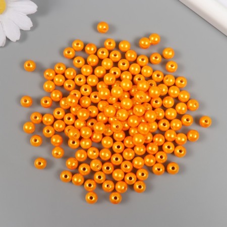 A set of beads "Pearls" d 8 mm, 250 grams, orange
