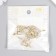 Decor for creativity metal, rhinestones "ballerina" gold 3.4x2.2 cm
