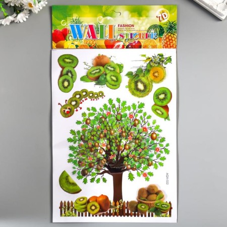 Plastic sticker multi -layer "crop" mix 44x25 cm-4