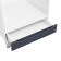 School cabinet 600 under the oven Helga, 600x500x820, White/Soft Marengo