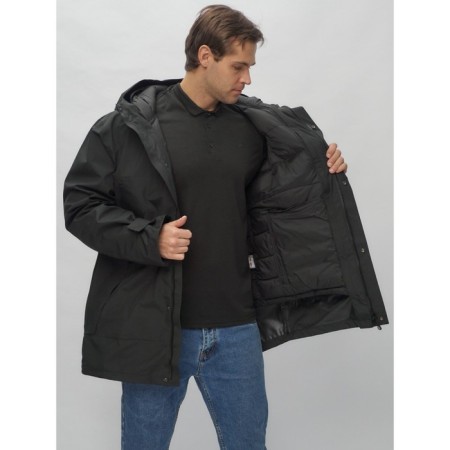Male jacket-park, size 56, black color-2