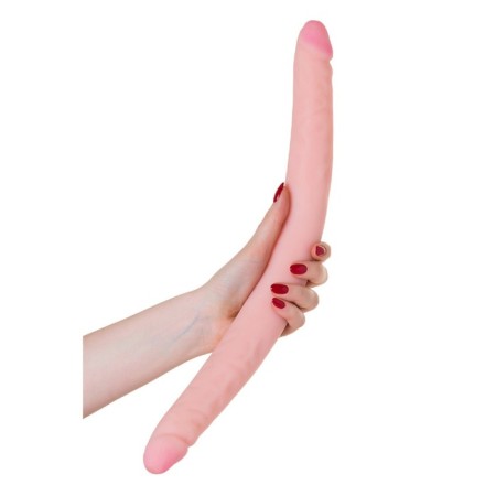 Bilateral phallimitator Lovetoy Lesbi Touch, 43 cm, bodily color-5