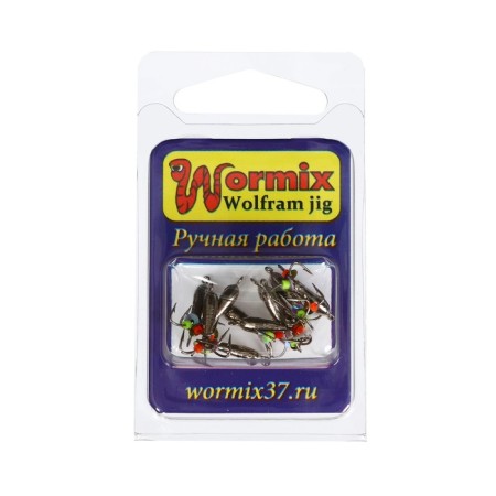 Mormyshka Chertik (Galvanik silver), weight 0.8 g, size 3-1
