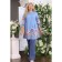 Female shirt, size 54, blue color