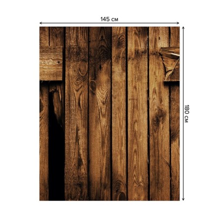 The tablecloth “Wooden fence”, rectangular, Saten, size 145x180 cm-1