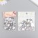 Decor for creativity plastic "Rhinestones Round. Transparent" (set 25 pcs) 1.8x1.8 cm