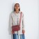 Cross-Bodi Bag with zipper, external pocket, pink color