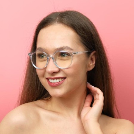 Glasses for the computer, "Master K", 14 x 14 x 4.5 cm, lens 4.5 x 5.2 cm, napkin-1