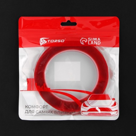 Adhesive tape Torso, transparent, bilateral, acrylic, 12 mm × 5 m-5