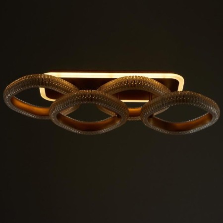 Chandelier from PDU 1141/4 LED+backlight 96W 3000K-6000K Dimmer gold 68x25x13 cm Bayerluux-7