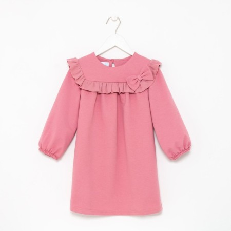 Dress for girls KAFTAN "BASIC Line", size 34 (122-128), pink color-4