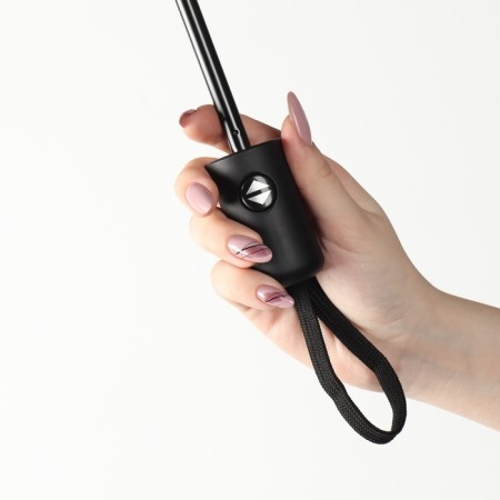 Automatic umbrella "monoton", 3 additions, 8 spokes, r = 48 cm, black color-9
